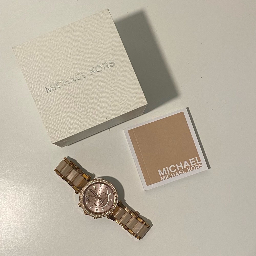 Michael Kors Pink Rose Gold Watch